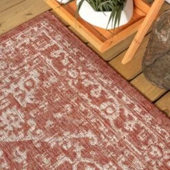 Malta Bohemian Inspired Medallion Textured Weave Indoor/Outdoor Area Rug - JONATHAN Y -Home Decor GUEST 00da10d7 5a05 4f0f 8dfa 7f3b849ba5c7
