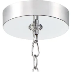 Vienna Full Spectrum Villette Chrome Chandelier 27 1/2" Wide Modern Cascade Crystal 6-Light LED Fixture For Dining Room Foyer Kitchen Island Entryway -Home Decor GUEST 044e15f7 bdd0 4a4b 9d8f 14784f0def69