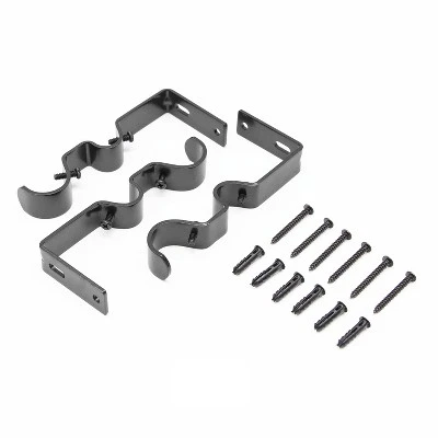 Kenney Edith 1" Premium Decorative Window Double Curtain Rod 1 Kenney Edith 1" Premium Decorative Window Double Curtain Rod