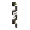 Hastings Home 5-Tier Floating Corner Shelf - Matte Espresso Brown