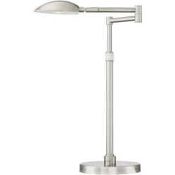 Possini Euro Design Eliptik Modern Desk Table Lamp 24 1/2" High Satin Nickel LED Swing Arm Adjustable Height For Bedroom Living Room Nightstand Office 12 Possini Euro Design Eliptik Modern Desk Table Lamp 24 1/2" High Satin Nickel LED Swing Arm Adjustable Height For Bedroom Living Room Nightstand Office -Home Decor GUEST 086d676c 9e67 4211 99ae e5b23ef4b912