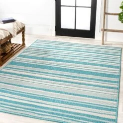Castara Wavy Stripe Modern Indoor/Outdoor Area Rug - JONATHAN Y -Home Decor GUEST 087b45f4 cda8 4eac a3b6 33405e0a899a