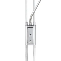 360 Lighting Perseus Modern Torchiere Floor Lamp With Reading Light 71 3/4" Tall Chrome Silver Metal LED Adjustable For Living Room Bedroom House Home -Home Decor GUEST 0898832d 7f5f 4bce b429 3b3c24504cae
