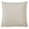 18"x18" Faux Fur Poly Filled Throw Pillow Ivory - Saro Lifestyle