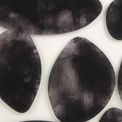 2pc Skipping Stones Geo UV Printed Shadowbox Wall Art Set Black - Madison Park 2 2pc Skipping Stones Geo UV Printed Shadowbox Wall Art Set Black - Madison Park - Image 2