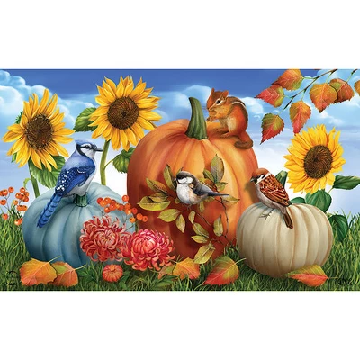 Fall Pumpkin Gathering Doormat 18" X 30" Indoor Outdoor Briarwood Lane 2 Fall Pumpkin Gathering Doormat 18" X 30" Indoor Outdoor Briarwood Lane - Image 2