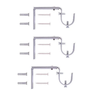 Kenney Noah 1" Premium Decorative Window Curtain Rod 1 Kenney Noah 1" Premium Decorative Window Curtain Rod