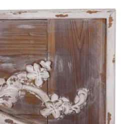 Wood Floral Carved Acanthus Wall Mirror Brown - Olivia & May -Home Decor GUEST 102a8ece 1578 406a ba08 5c92da4f9fdf