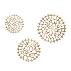 Set Of 3 Metal Starburst Wall Decors With Cutout Design - Olivia & May -Home Decor GUEST 1069d6f7 290b 4521 95f2 97caf77c4f78