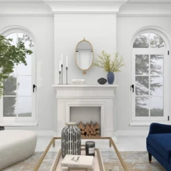 Industrial Wood Oval Shaped Wall Mirror - Olivia & May -Home Decor GUEST 147cb809 2eee 4ebb 807e e399a9656d61