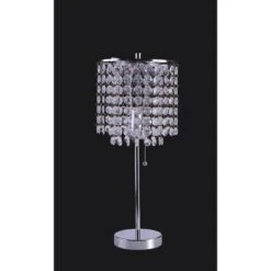 20.25" Deco Glam Table Lamp Silver - Ore International