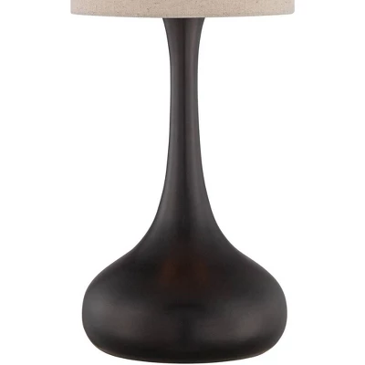 360 Lighting Modern Table Lamp With USB And AC Power Outlet Workstation Charging Base 24.5" High Espresso Bronze Droplet Living Room Desk Office 6 360 Lighting Modern Table Lamp With USB And AC Power Outlet Workstation Charging Base 24.5" High Espresso Bronze Droplet Living Room Desk Office - Image 6
