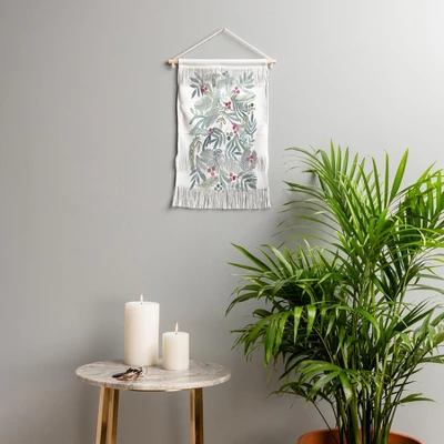 Dash And Ash Ferns And Holly Fiber Wall Hanging - Society6 1 Dash And Ash Ferns And Holly Fiber Wall Hanging - Society6
