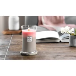 21.5oz Large Hourglass Jar Candle Shoreline Trilogy - WoodWick