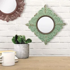 Square Pale Ocean Decorative Wall Mirror Honey Dew - CKK Home Decor 9 Square Pale Ocean Decorative Wall Mirror Honey Dew - CKK Home Decor -Home Decor GUEST 1bfd46f3 5825 4fd5 b338 ac10bf86a4a4