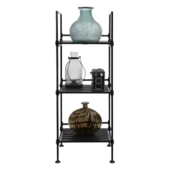 Organize It All 3 Tier Resin Ebonize Collection Square Shelf -Home Decor GUEST 1d7d7386 900c 4199 8a4a 873dd6cf9f9a