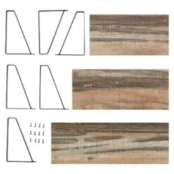 3pc Capri Wall Shelf Set With Brackets Black/Rustic - Danya B. 11 3pc Capri Wall Shelf Set With Brackets Black/Rustic - Danya B. -Home Decor GUEST 1da8719e cef2 4b29 9b38 ca53b1354736