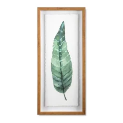 (Set Of 3) 28"x12" Framed Leaves Decorative Wall Art White - Threshold™ -Home Decor GUEST 214fdd58 752e 4cd5 99b6 07b5a2d55b3e