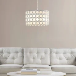 Abbot 4-Light Drum-Shaped Chandelier White - Hampton Hill -Home Decor GUEST 23665d0e bbc2 4e56 9159 2d2dc8196f62