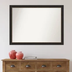 42" X 31" Non-Beveled Accent Bronze Narrow Wall Mirror - Amanti Art -Home Decor GUEST 27333984 3776 468b 902e 10e9e8ed61d0