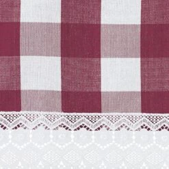 Collections Etc Buffalo Check Plaid Rod Pocket Top Window Valance -Home Decor GUEST 27462215 8cf3 4287 8946 8abcde59d6cc