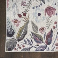 Nourison Washables Floral Indoor Non-Skid Area Rug -Home Decor GUEST 2825ae76 9fc2 43d8 81c8 f5924f27a474