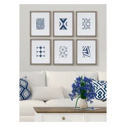 6pc 12" X 15" Calter Framed Print Art Set Gray - Kate And Laurel -Home Decor GUEST 28f5940c 5dee 4bec 91af 4e478a247cd5