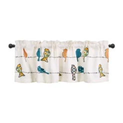 18"x52" Rowley Birds Light Filtering Valance - Lush Décor -Home Decor GUEST 29d36134 d825 4981 81a9 7395faf8176f