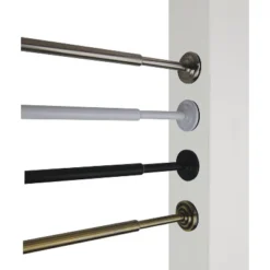 Versailles Home Fashions 15"-24" Tension Curtain Rod - Antique Brass