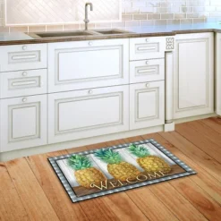 Checkered Pineapple Everyday Doormat Indoor Outdoor 30" X 18" Briarwood Lane -Home Decor GUEST 2b5c4560 84cf 4f45 9327 f35c2bd1fa9c