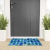 Angela Minca Watercolor Dot Pattern Looped Vinyl Welcome Mat - Society6