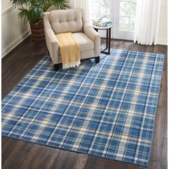 Nourison Grafix Contemporary Plaid Area Rug