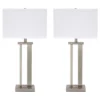 Set Of 2 Aniela Metal Table Lamps Silver - Signature Design By Ashley