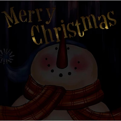 Northlight LED Lighted "Merry Christmas" Snowman Christmas Canvas Wall Art 11.75" X 11.75" 2 Northlight LED Lighted "Merry Christmas" Snowman Christmas Canvas Wall Art 11.75" X 11.75" - Image 2