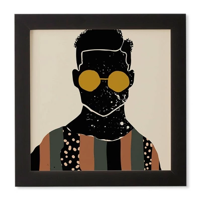 Domonique Brown Black Hair No. 7 Framed Wall Art Black - Deny Designs 3 Domonique Brown Black Hair No. 7 Framed Wall Art Black - Deny Designs - Image 3