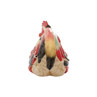 9" Ceramic Farmhouse Chicken Garden Sculpture Red - Olivia & May 5 9" Ceramic Farmhouse Chicken Garden Sculpture Red - Olivia & May - Image 5