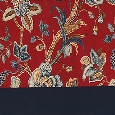 Gianna Banded 3in Rod Pocket Contrast Bottom Banding Valance 50in X 16in By RLF Home 2 Gianna Banded 3in Rod Pocket Contrast Bottom Banding Valance 50in X 16in By RLF Home - Image 2