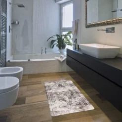 World Rug Gallery Distressed Traditional Anti-Fatigue Standing Mat -Home Decor GUEST 345373f5 a15b 43c5 a63c 90e909389c8b