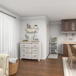 28" X 9" Rustic Fir Wood Wall Shelf - Olivia & May -Home Decor GUEST 3948a516 be34 4b62 b146 915e4144415f