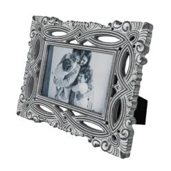 Filigree 4X6 Photo Frame Gray MDF & Glass - Foreside Home & Garden -Home Decor GUEST 3b6185b4 e61e 4065 9529 b2b5e385abd1