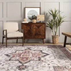 NuLOOM Miley Machine Washable Traditional Medallion Area Rug 18 NuLOOM Miley Machine Washable Traditional Medallion Area Rug -Home Decor GUEST 3c6f73f7 68b5 4d5c b8d7 425841a60453