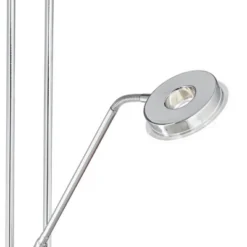 360 Lighting Perseus Modern Torchiere Floor Lamp With Reading Light 71 3/4" Tall Chrome Silver Metal LED Adjustable For Living Room Bedroom House Home -Home Decor GUEST 3d7cbb6c 4a21 4981 8d49 b93eba2b4183