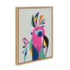 18" X 24" Sylvie Galah Framed Canvas Wall Art By Rachel Lee Natural - Kate And Laurel