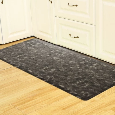 J&V TEXTILES Medallion Embossed Anti-Fatigue Stain-Resistant Cushioned Floor Mats 1 J&V TEXTILES Medallion Embossed Anti-Fatigue Stain-Resistant Cushioned Floor Mats