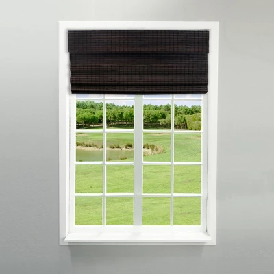 Radiance Newport 36-in Cordless Espresso Roman Shade 1 Radiance Newport 36-in Cordless Espresso Roman Shade