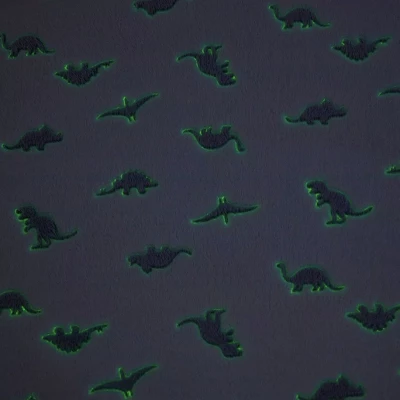 Kate Aurora Montauk Accents White & Gray Glow In The Dark Juvi Dinosaurs Ultra Soft & Plush Fleece Accent Throw Blanket 4 Kate Aurora Montauk Accents White & Gray Glow In The Dark Juvi Dinosaurs Ultra Soft & Plush Fleece Accent Throw Blanket - Image 4