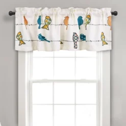 18"x52" Rowley Birds Light Filtering Valance - Lush Décor -Home Decor GUEST 41d3384d 3c98 45cd 85cb d77db1494c32