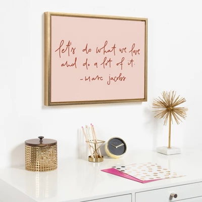 18" X 24" Sylvie Do What We Love Framed Canvas Wall Art By Maja Tomljanovic Gold - Kate And Laurel 6 18" X 24" Sylvie Do What We Love Framed Canvas Wall Art By Maja Tomljanovic Gold - Kate And Laurel - Image 6