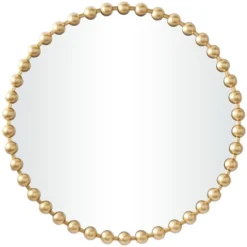 Metal Round Wall Mirror With Beaded Detailing - CosmoLiving By Cosmopolitan -Home Decor GUEST 47335f7b a86c 458a a903 356968bdce6f