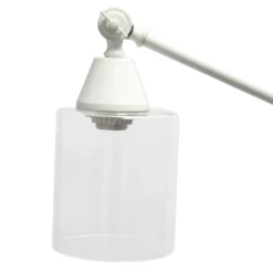 Swing Arm Floor Lamp With Glass Cylindrical Shade White - Lalia Home 8 Swing Arm Floor Lamp With Glass Cylindrical Shade White - Lalia Home -Home Decor GUEST 483d317c 589d 42cf 8716 1d8f7b7f71b0